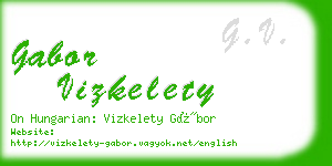 gabor vizkelety business card